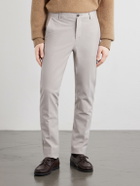 Eleventy - Straight-Leg Cotton-Blend Twill Chino - Neutrals