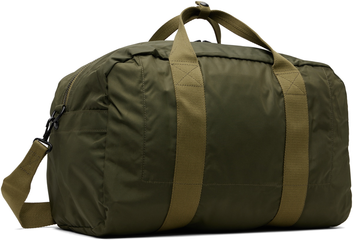 RRL Khaki Nylon Utility Duffle Bag