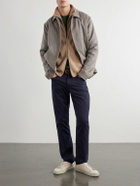 Canali - Wool and Cashmere-Blend Zip-Up Sweater - Neutrals