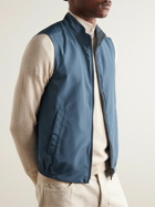 Canali - Reversible Shell Gilet - Blue