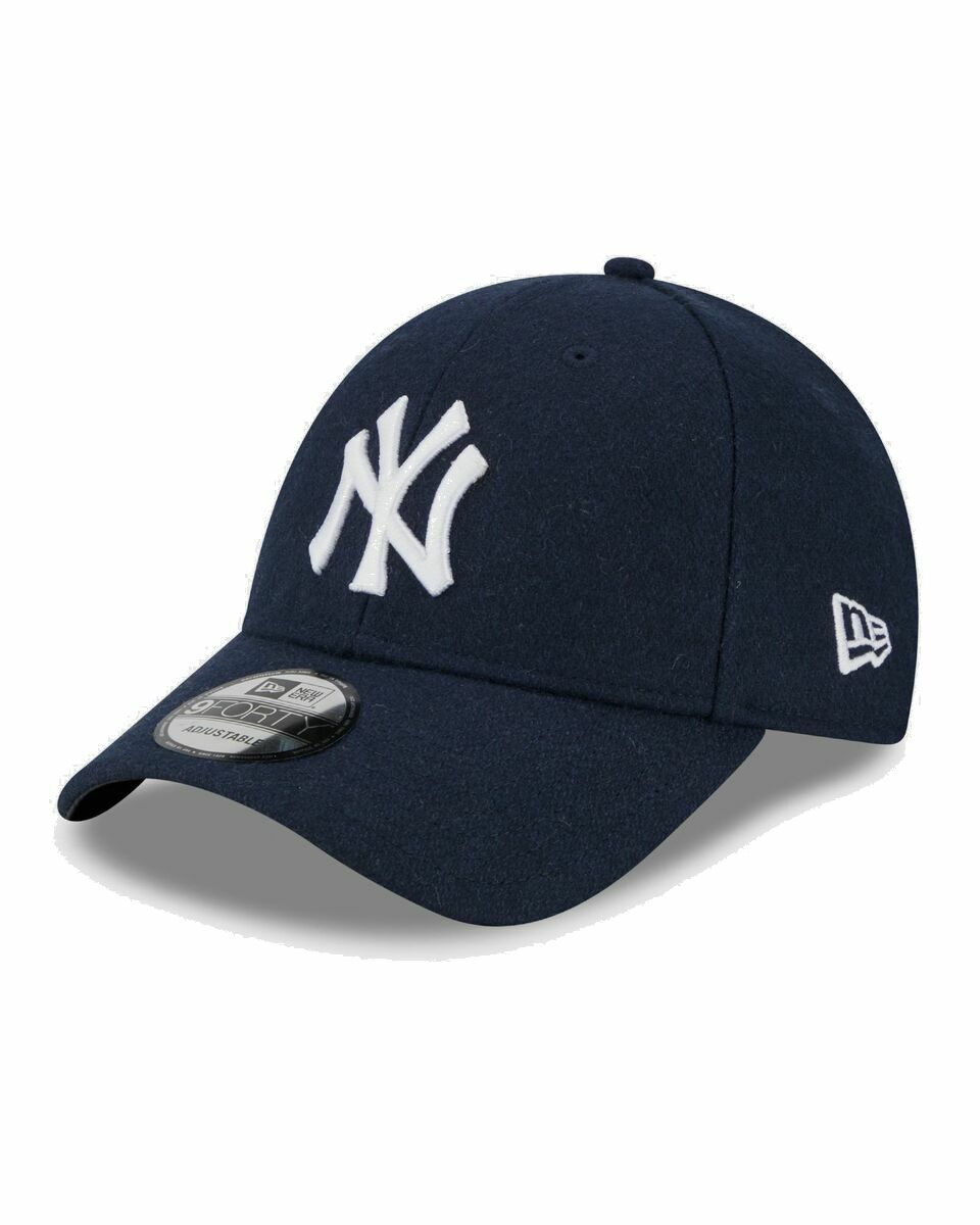 Photo: New Era Melton Wool Ess 9 Forty New York Yankees Blue - Mens - Caps