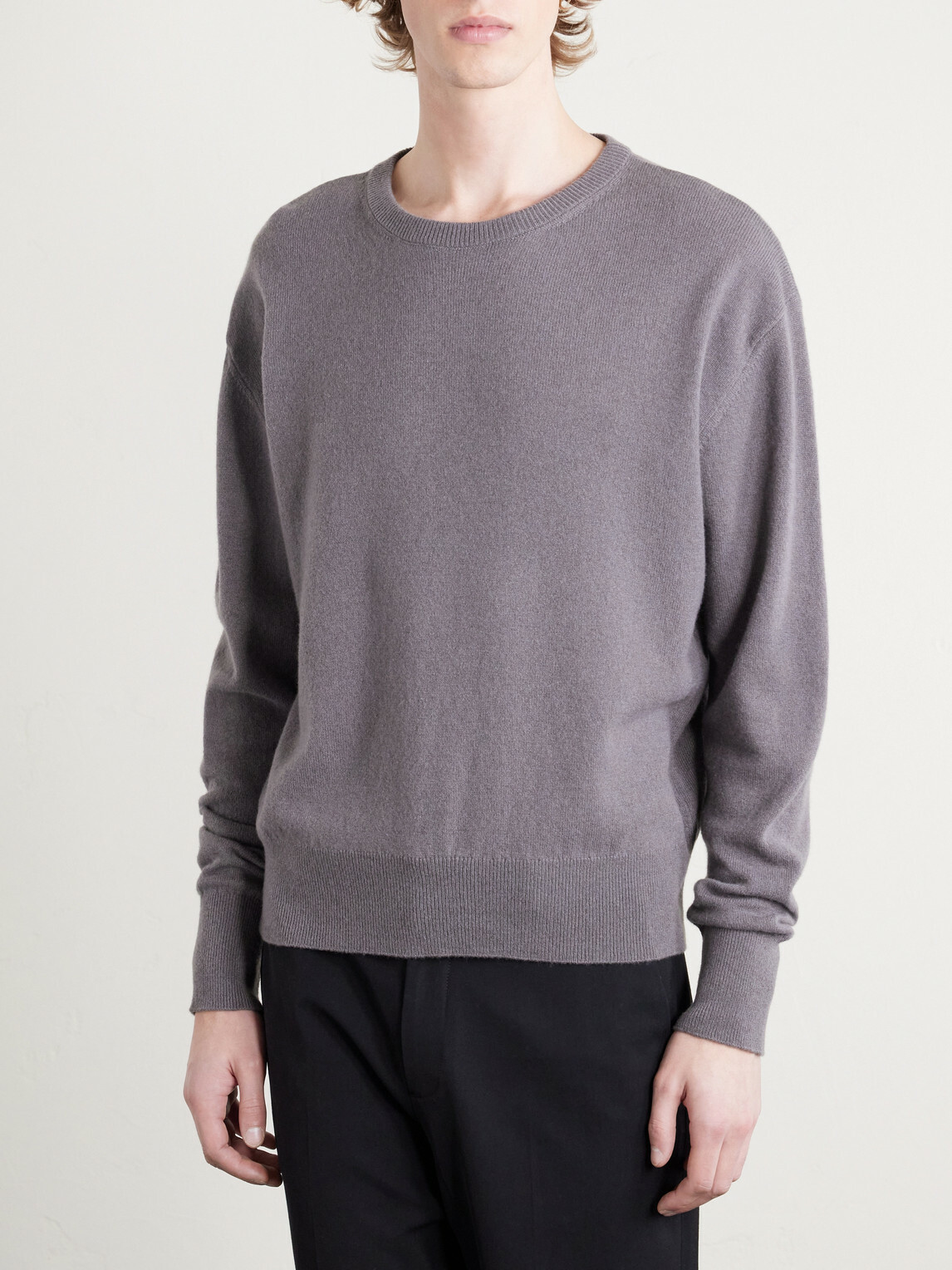 LEMAIRE - Wool and Cashmere-Blend Sweater - Gray