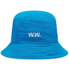 Wood Wood Men's Twill Bucket Hat in Azure Blue