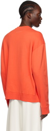 MM6 Maison Margiela Orange Printed Sweatshirt