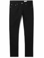 Alexander McQueen - Skinny-Fit Logo-Embroidered Jeans - Black