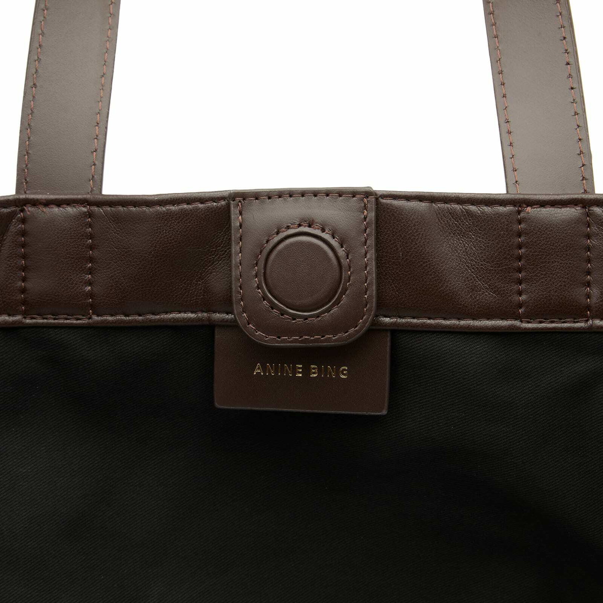 Anine Bing Women's Large Rio Tote Bag in Dark Brown 