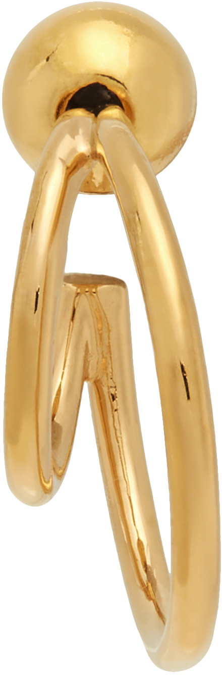 Sophie Buhai Gold Double Layered Hoop Earrings Sophie Buhai