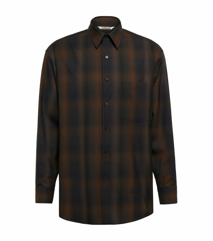 Photo: Auralee - Checked wool shirt