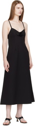 Sandy Liang Black Pilton Midi Dress