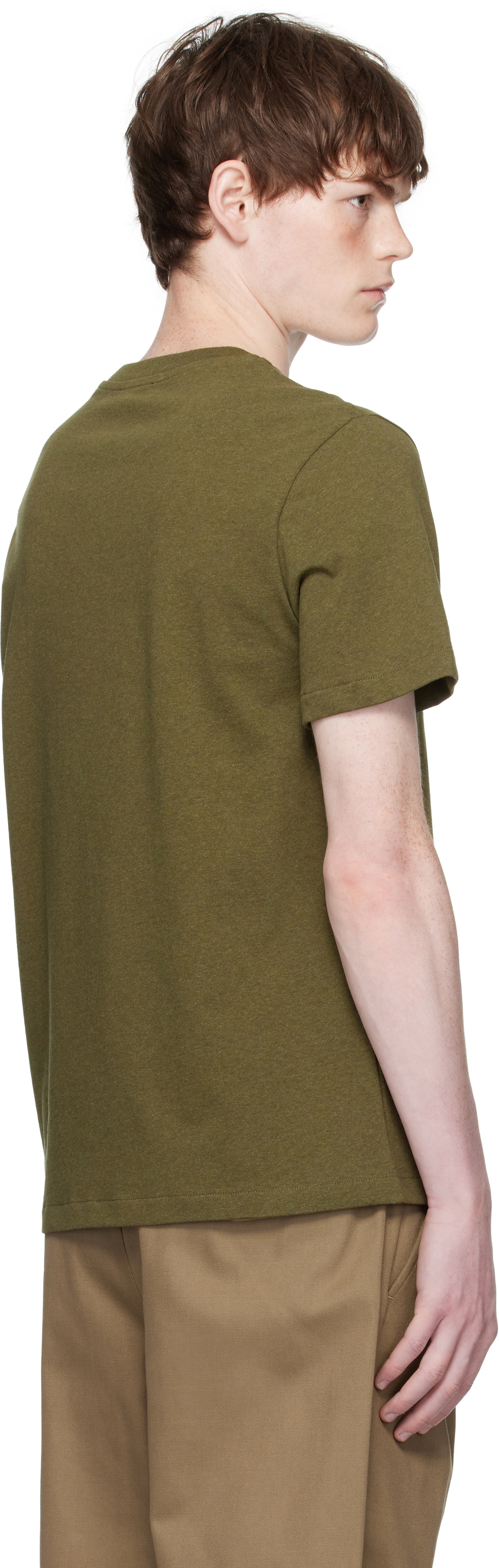 A.P.C. Khaki Standard 'Rue Madame' T-shirt A.P.C.