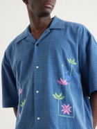 Kardo - Rohit Embroidered Cotton Shirt - Blue