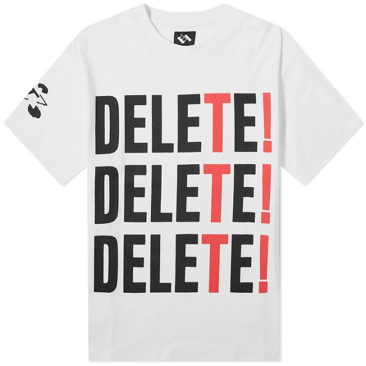 Photo: The Trilogy Tapes Men's Delete! T-Shirt in White