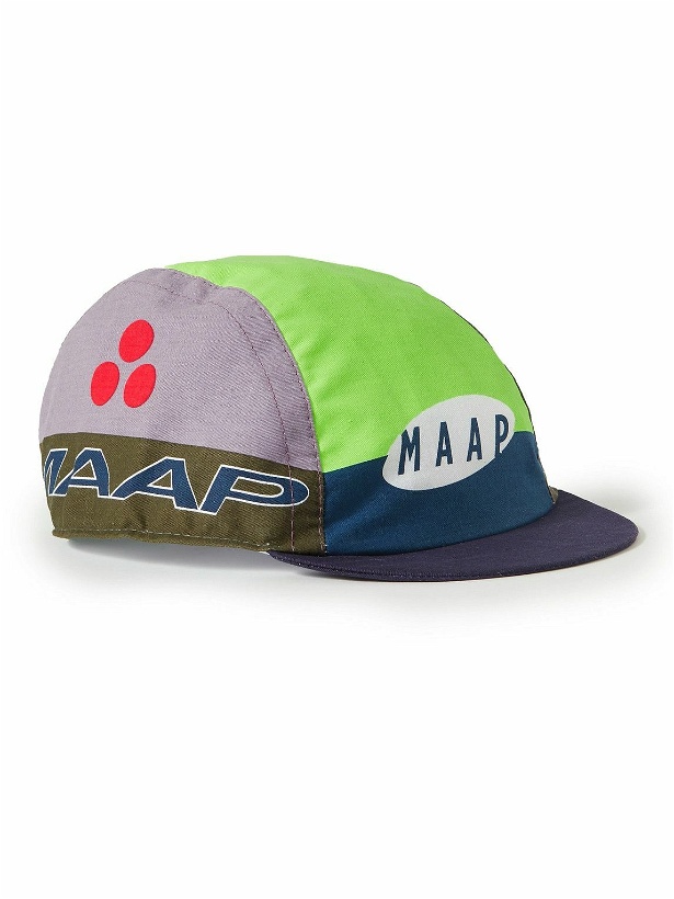 Photo: MAAP - League Logo-Print Colour-Block Twill Cycling Cap