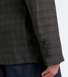 Dries Van Noten Checked double-breasted wool blazer