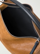 LOEWE - Puzzle Edge Large Leather-Trimmed Logo-Debossed Suede Messenger Bag