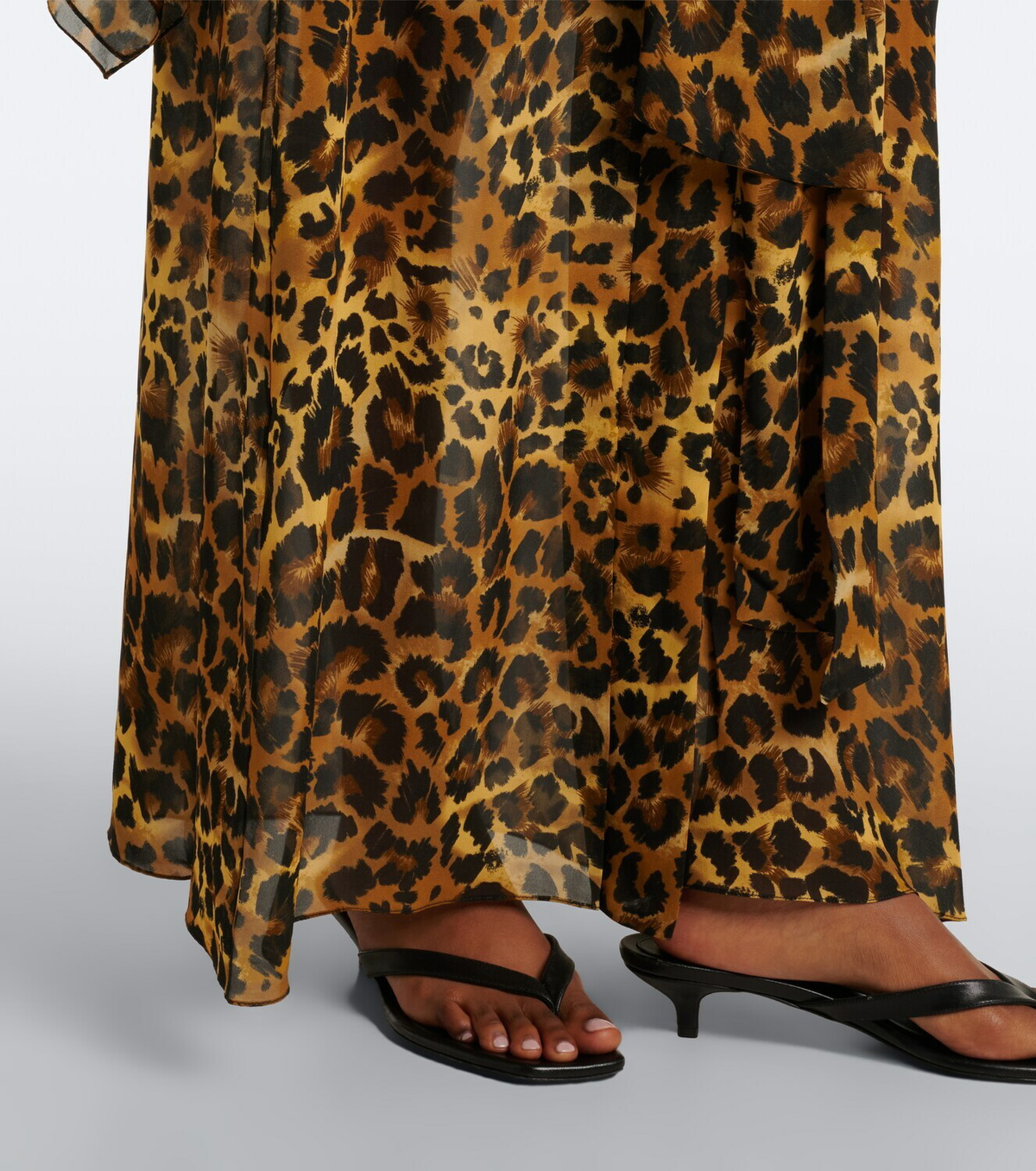 Johanna Ortiz Leopard-print georgette kaftan