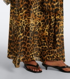 Johanna Ortiz Leopard-print georgette kaftan