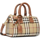 Burberry Beige Mini Check Bowling Bag