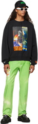 Heron Preston Black Split Herons Print Sweatshirt