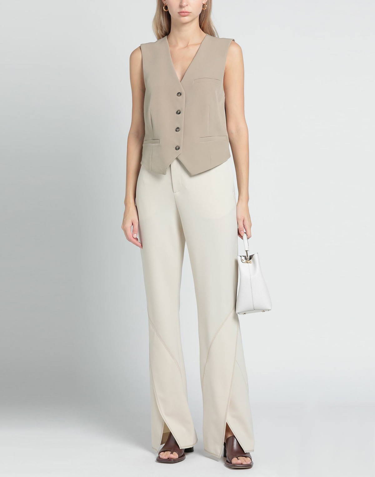 Koché Womens Pants in Beige