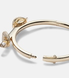 Ananya Chakra Icon 18kt gold bracelet with diamonds and quartz
