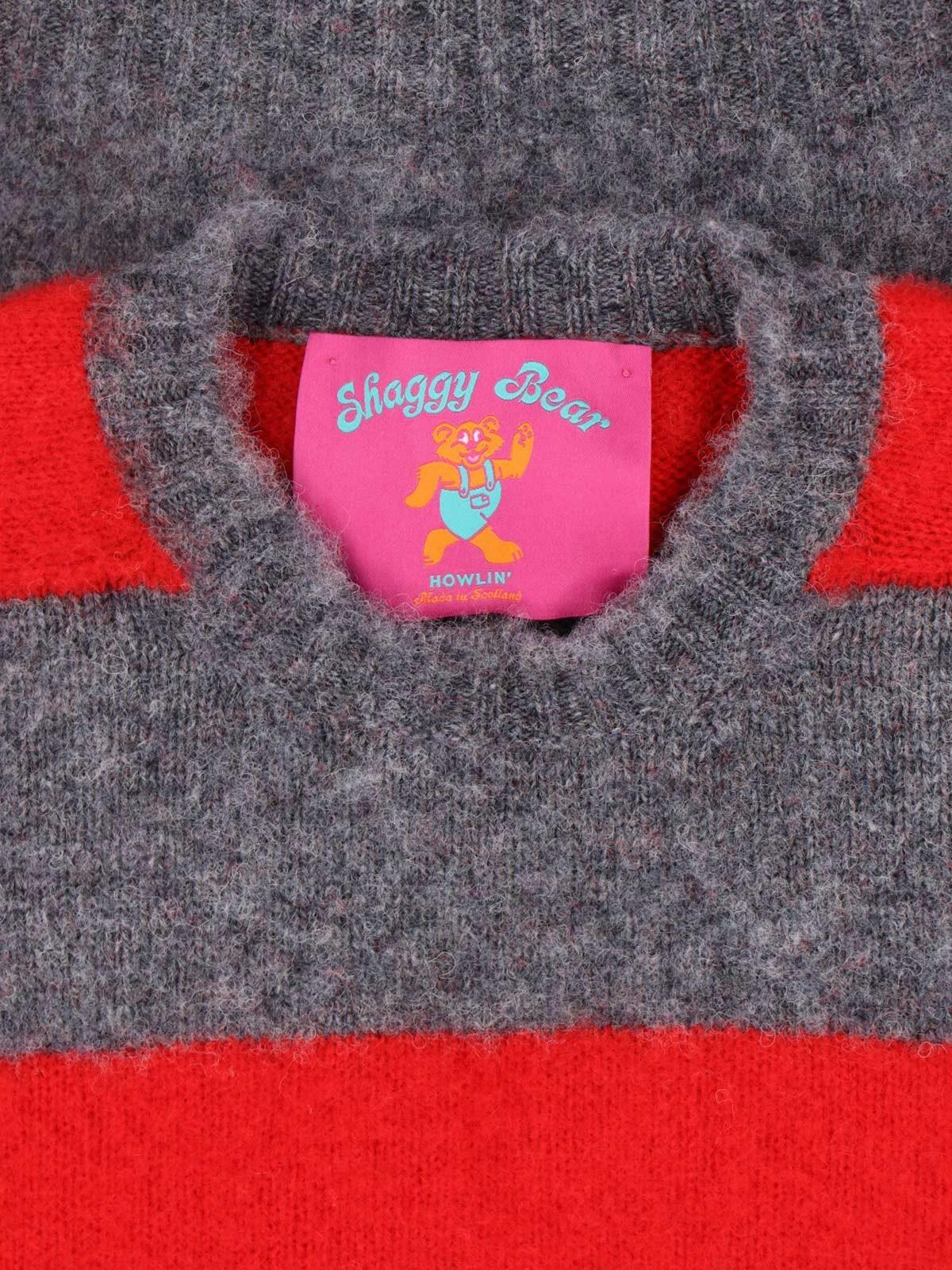 Howlin shaggy Bear Striped Sweater