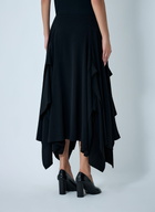 Yohji Yamamoto Paneled Flare Midi Skirt
