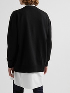 Alexander McQueen - Cutout Ribbed Wool Cardigan - Black