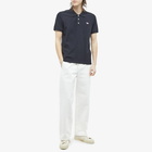 Maison Kitsuné Men's Tricolour Fox Polo Shirt in Black