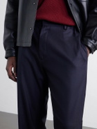 Boglioli - Straight-Leg Woven Virgin Wool Trousers - Blue