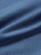 Loro Piana - Silk and Cotton-Blend Jersey T-Shirt - Blue