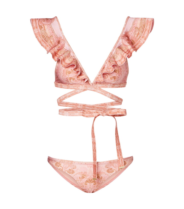 Photo: Zimmermann Como printed ruffled bikini
