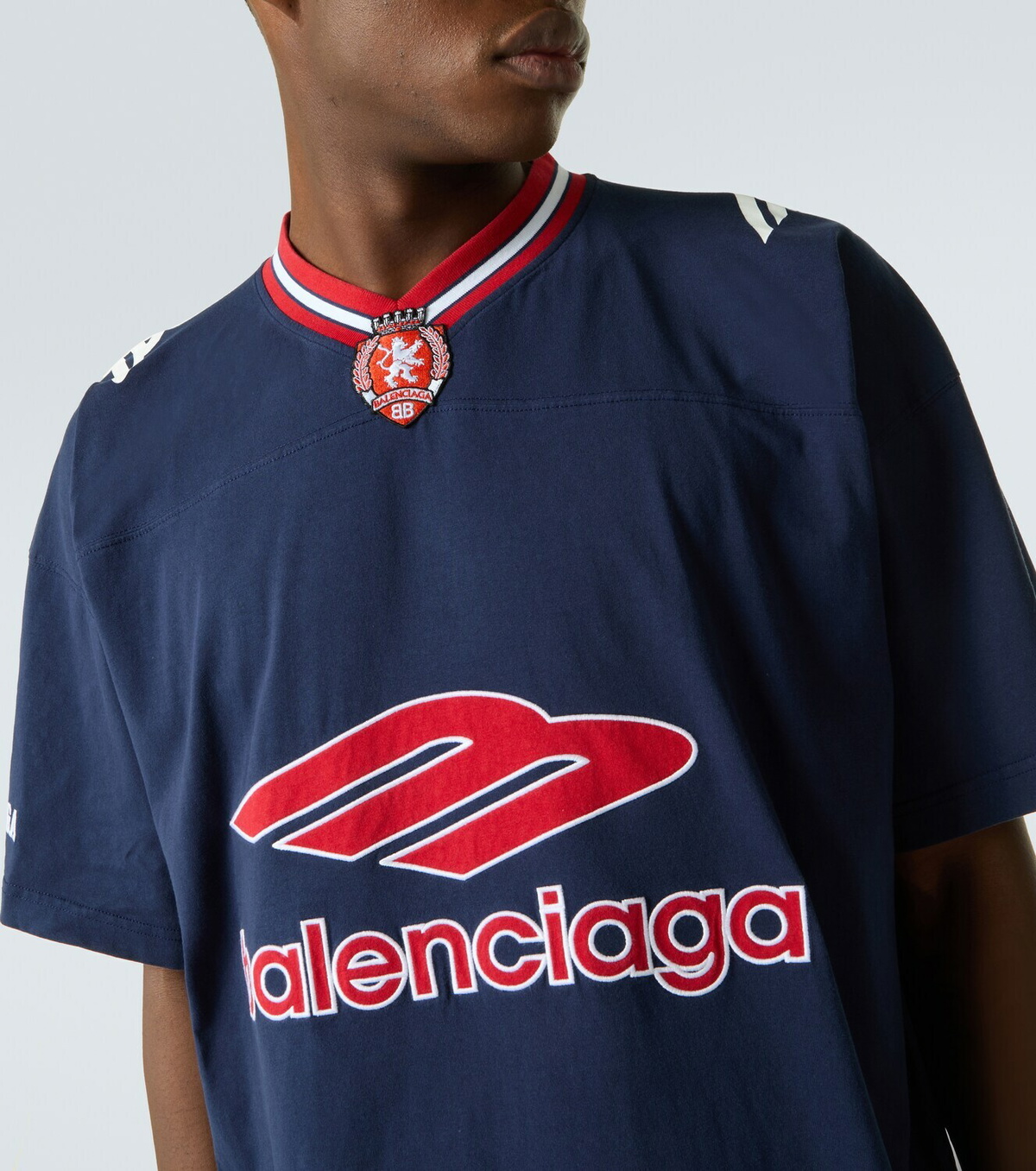 Balenciaga Logo oversized cotton jersey T-shirt