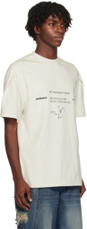 ADER error Gray Bonded T-Shirt
