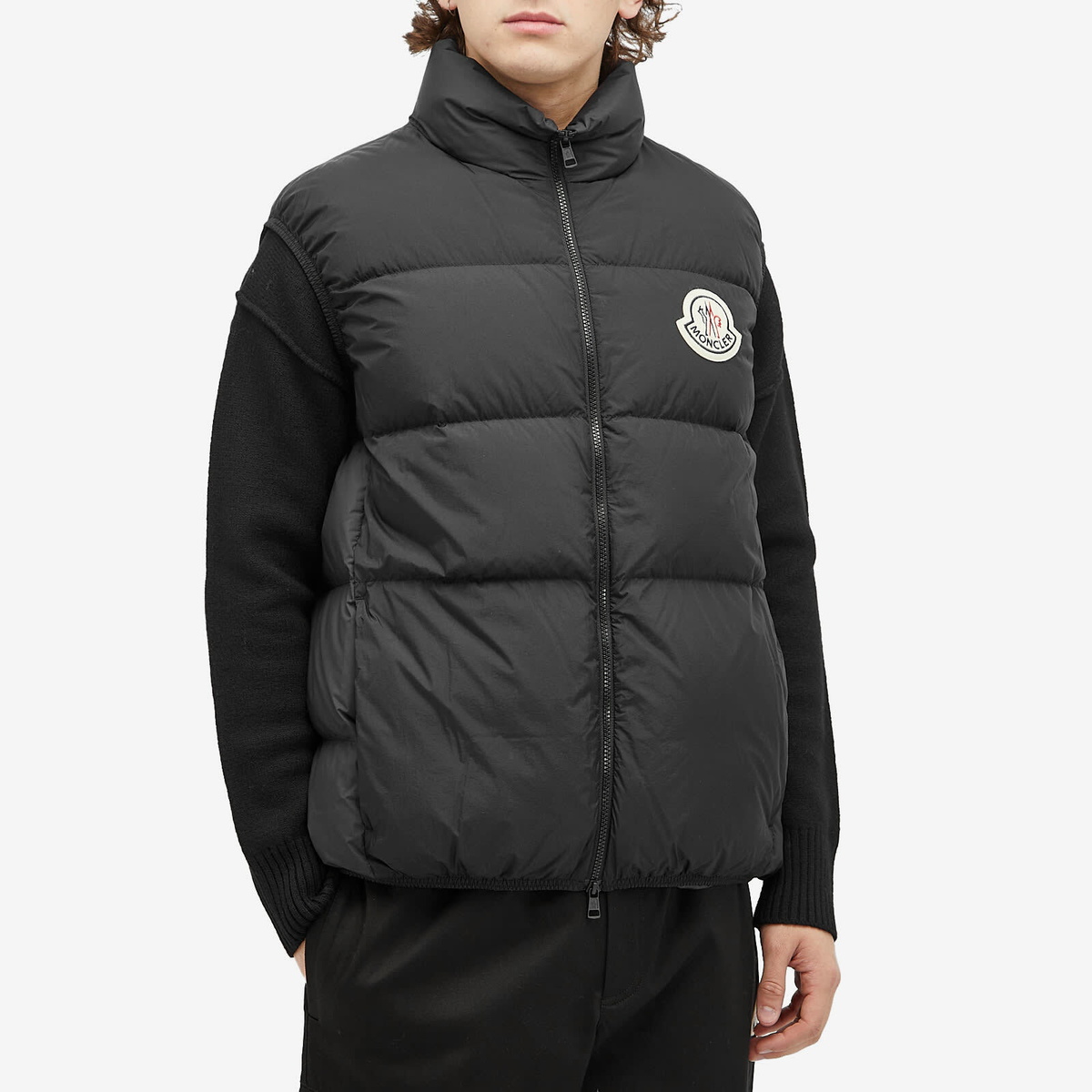 ジャケット・アウター MONCLER ALMAZ GILET Moncler Men's Almaz Vest in Black Moncler