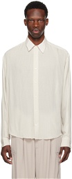 AMI Paris Off-White Boxy Shirt