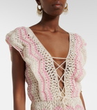 Anna Kosturova Melissa crochet cotton minidress