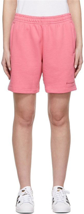 Photo: adidas x Humanrace by Pharrell Williams Pink Humanrace Basics Shorts