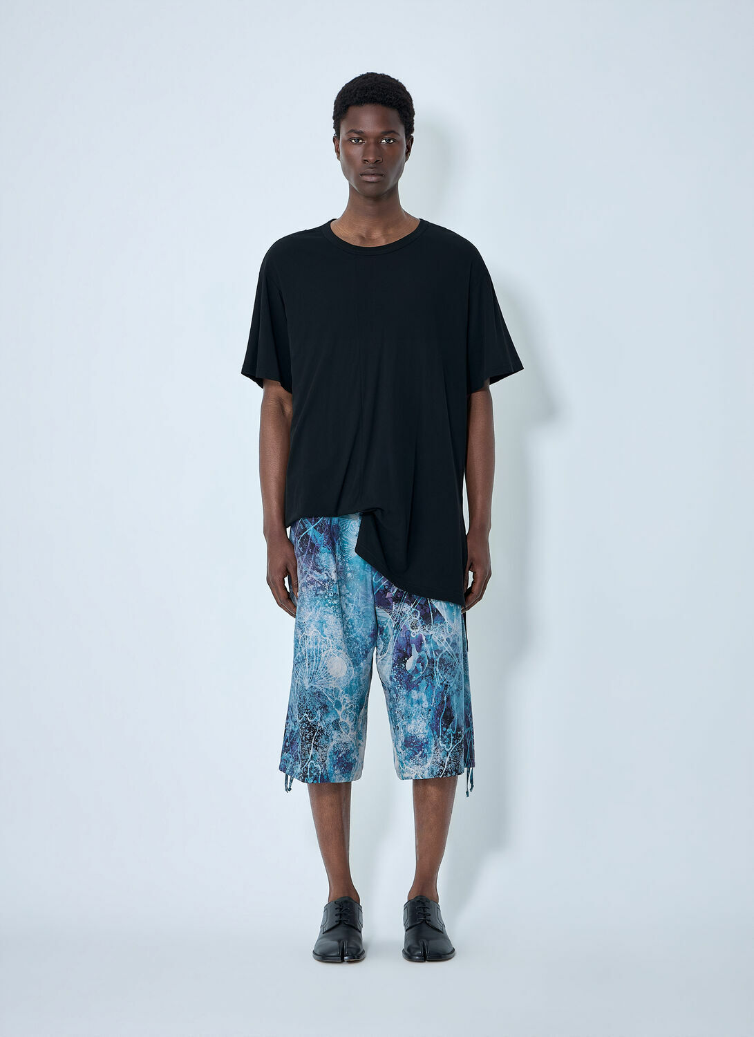 Yohji Yamamoto Drawstring Cropped Shorts
