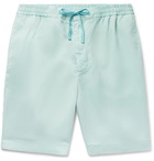 Officine Generale - Pleated Lyocell Drawstring Shorts - Mint