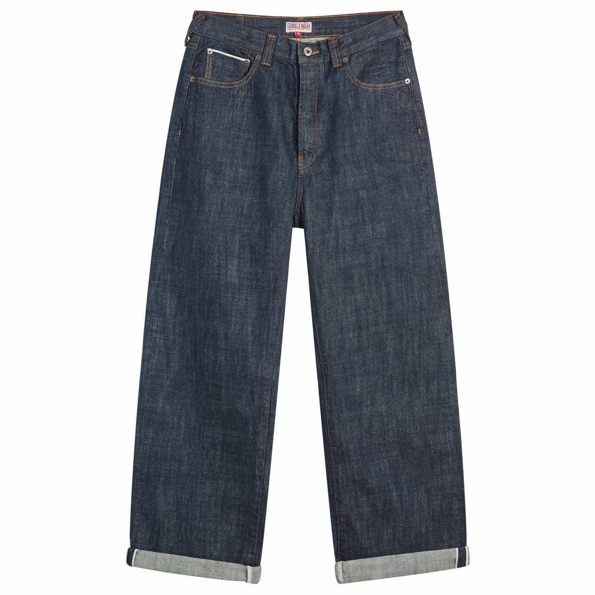Dubbleware Men's Straight Leg Selvedge Denim Jeans in Indigo