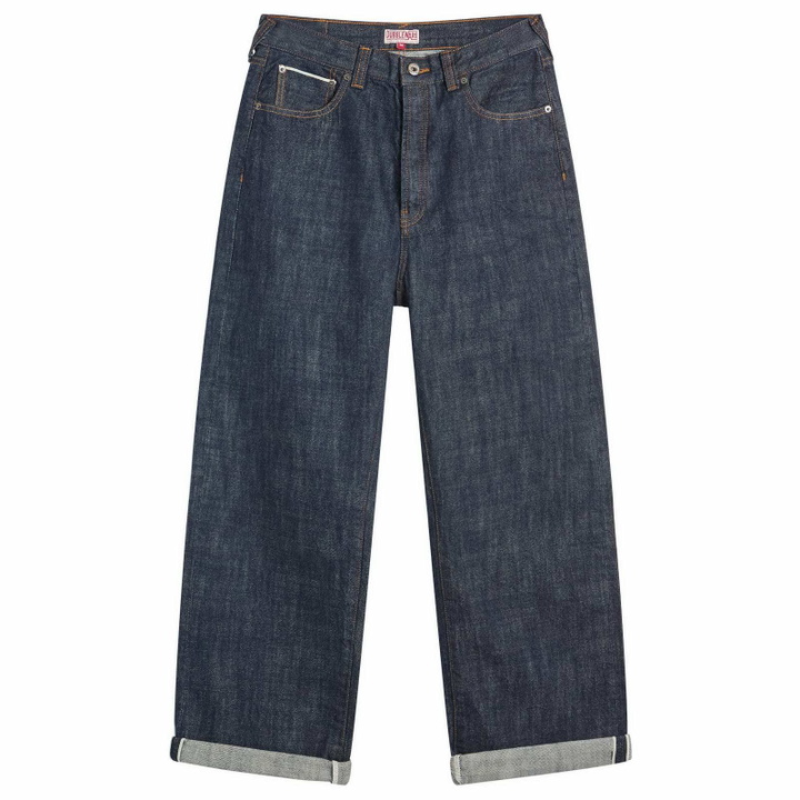 Photo: Dubbleware Men's Straight Leg Selvedge Denim Jeans in Indigo