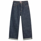 Dubbleware Men's Straight Leg Selvedge Denim Jeans in Indigo