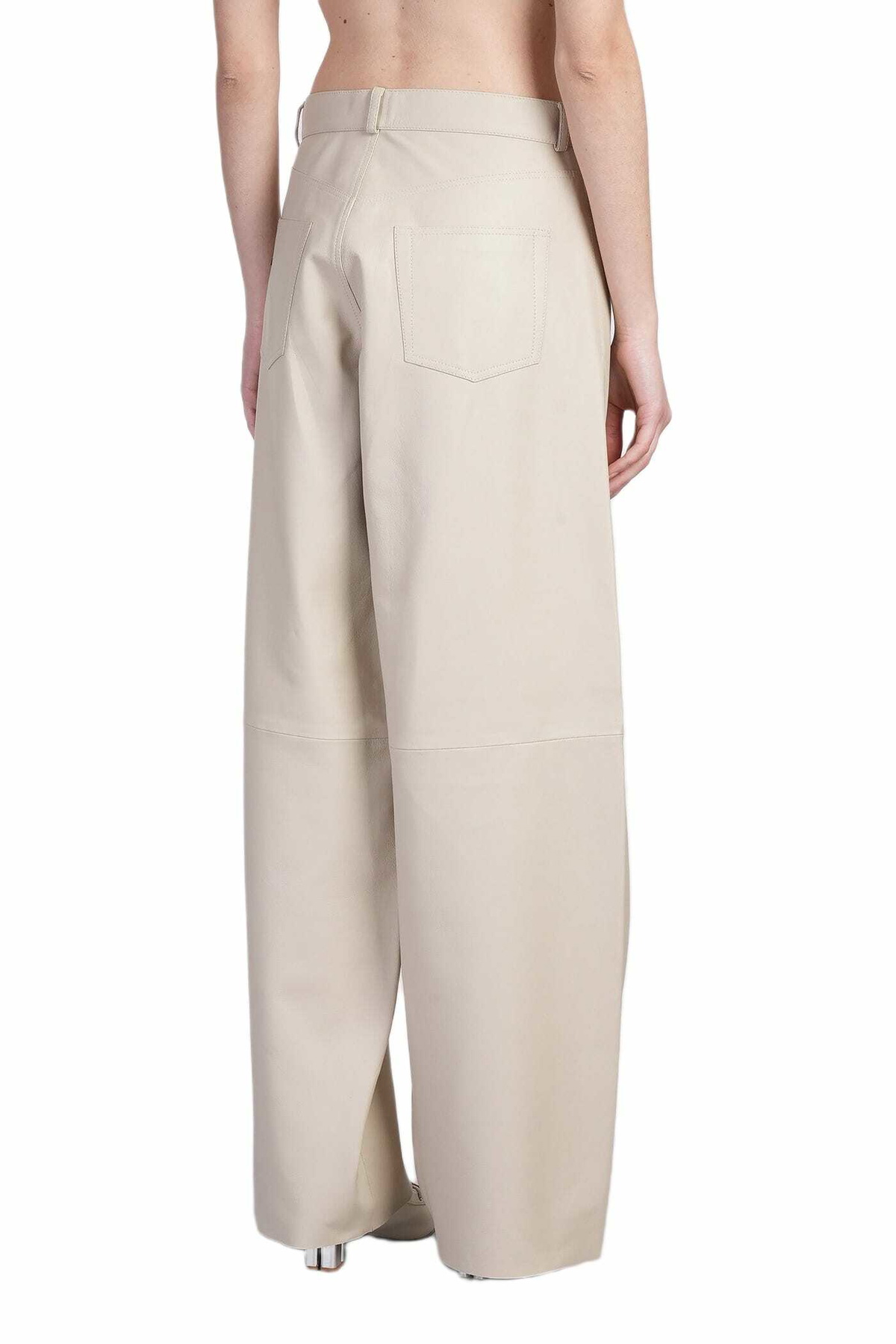 Haikure Bethany Pants In Beige Leather
