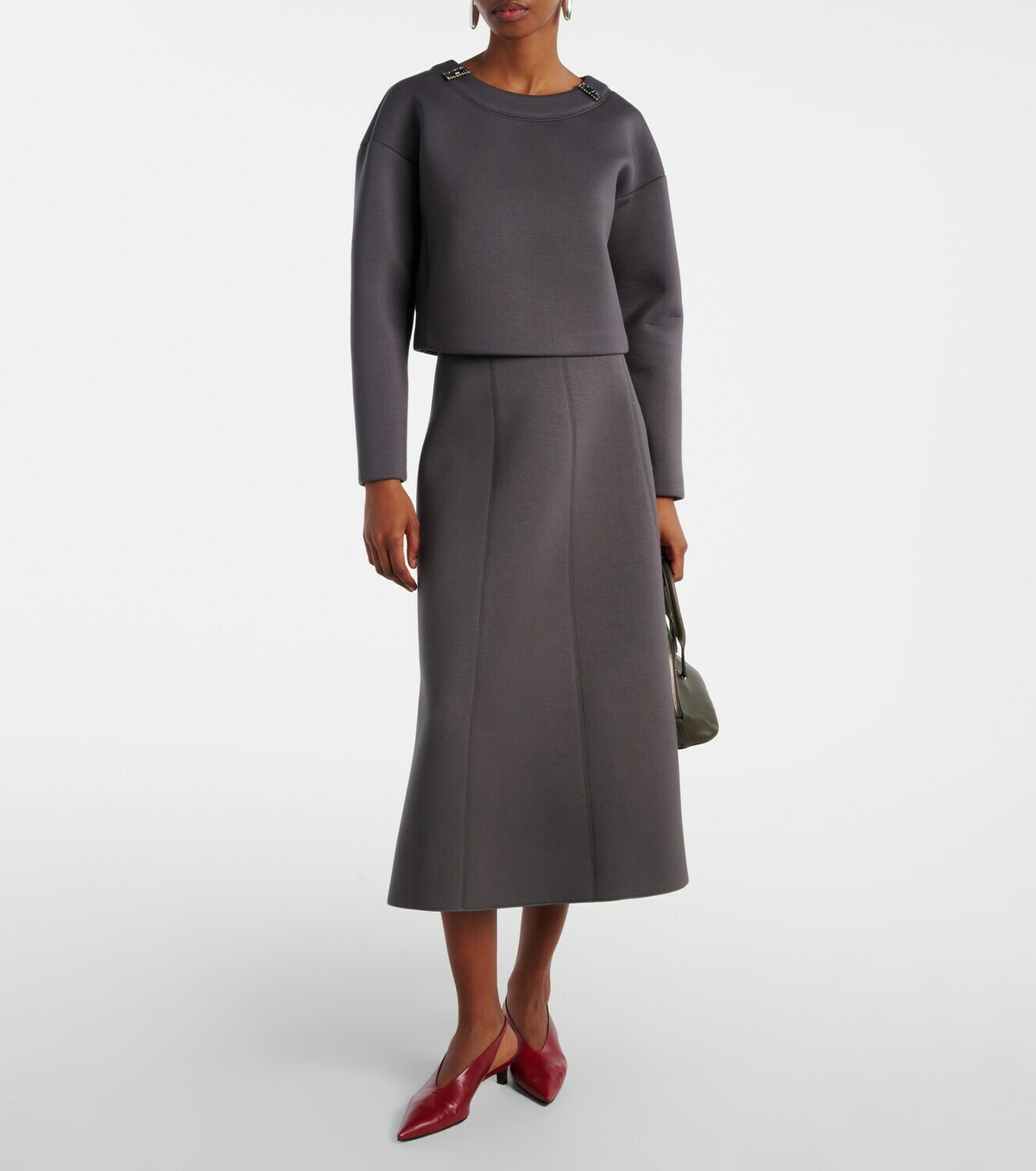 'S Max Mara Embellished jersey sweatshirt