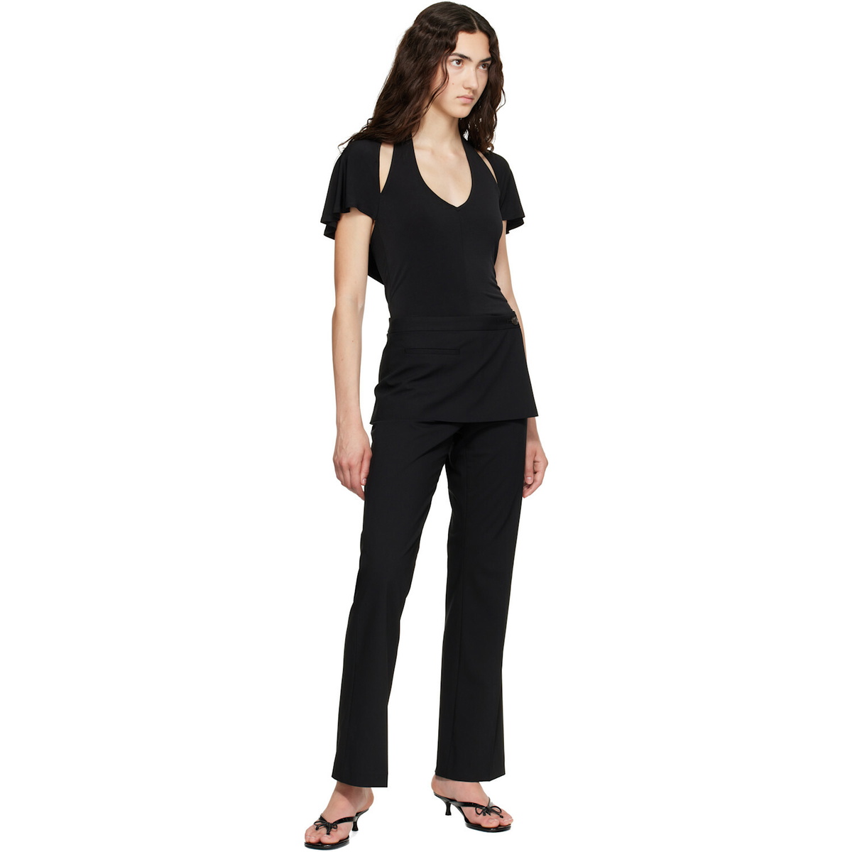 Sandy Liang Black Bellini Top