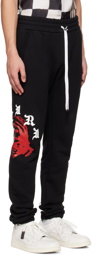 AMIRI Black Wes Lang Edition Solar Kings Lounge Pants