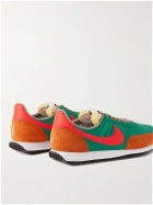 Nike - Waffle 2 SP Leather and Suede-Trimmed Nylon Sneakers - Green