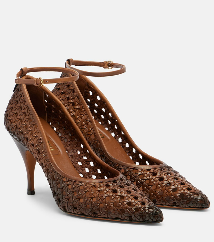 Photo: Miu Miu Woven leather pumps