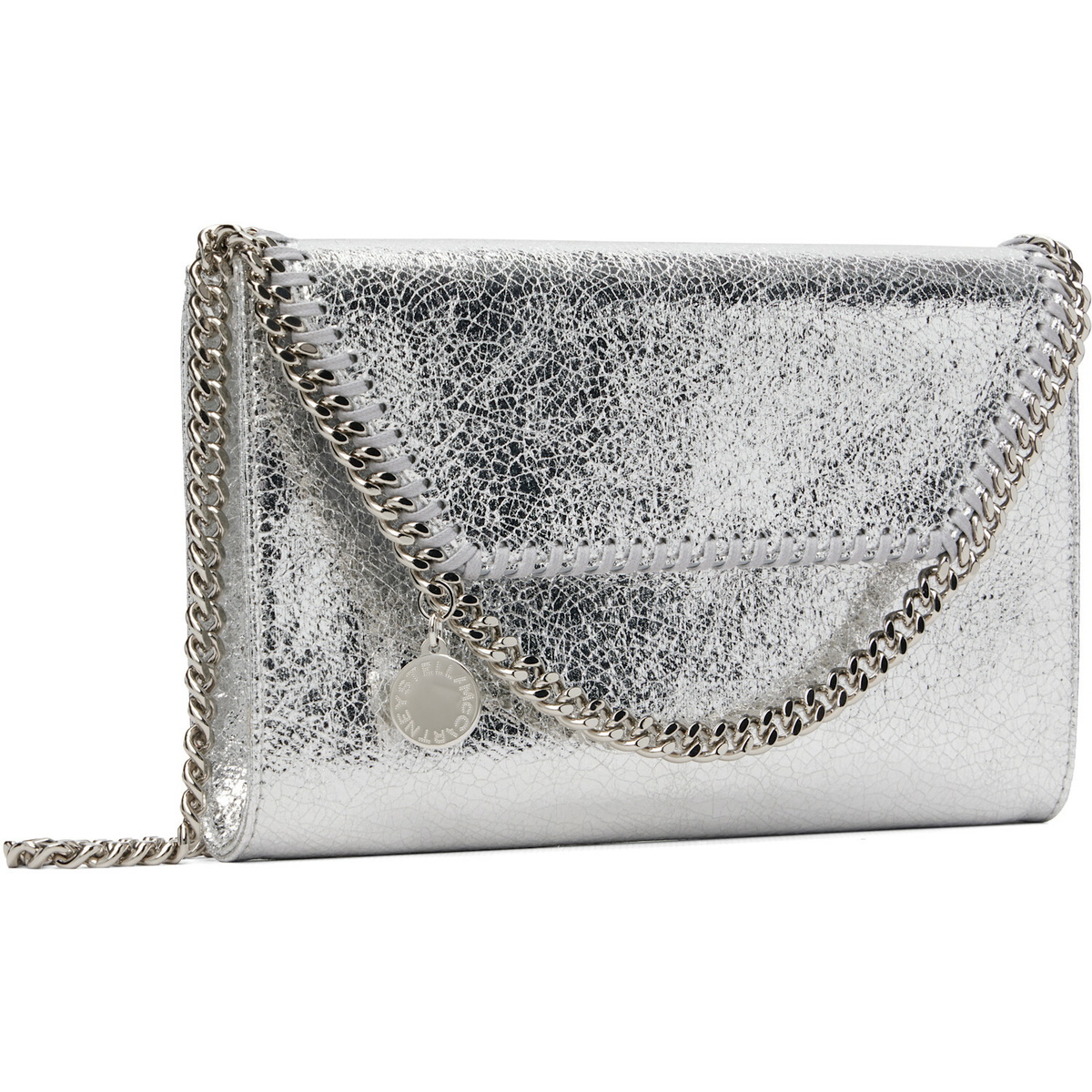Stella McCartney Silver Falabella Wallet On Chain Bag